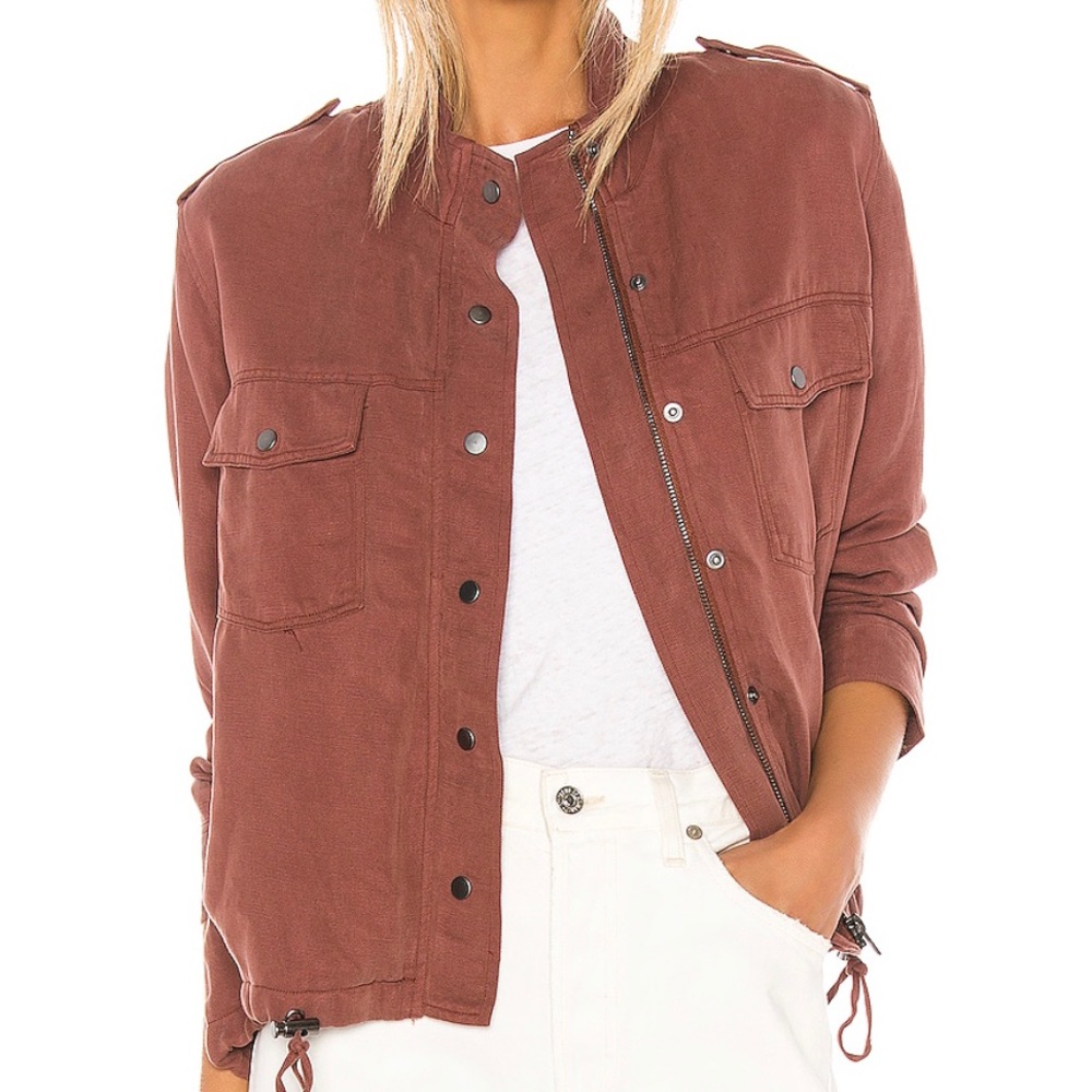 RAILS COLLINS JACKET IN BURGUNDY